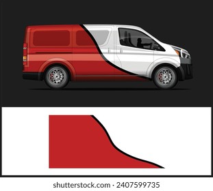 vector de diseño de la línea de auto. Racing gráfico abstracto de bandas