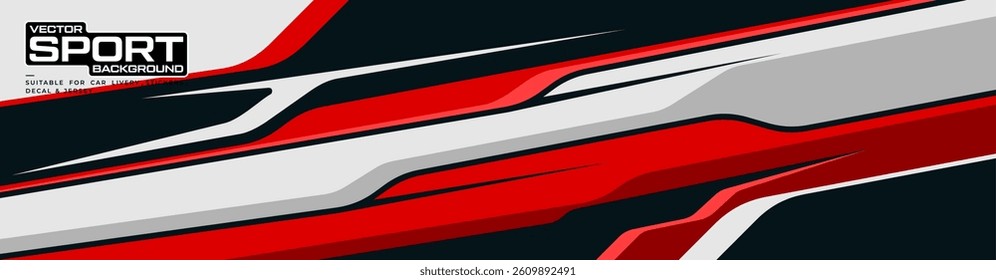 car livery design vector. racing car wrap abstract graphic background for vinyl wrap and stickers