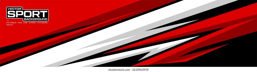 car livery design vector. racing car wrap abstract graphic background for vinyl wrap and stickers