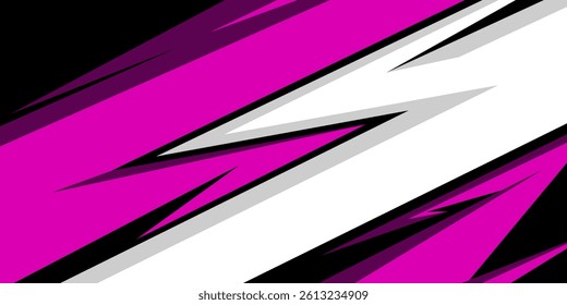 car livery design vector. racing car wrap abstract graphic background for vinyl wrap and stickers
