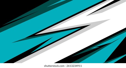 car livery design vector. racing car wrap abstract graphic background for vinyl wrap and stickers