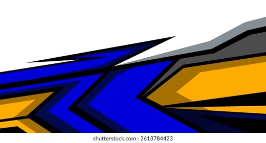car livery design vector with red colors. Graphic abstract stripe racing background kit designs for wrap vehicle