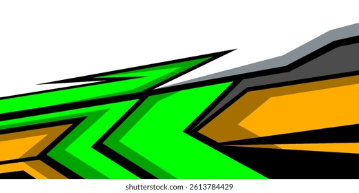 car livery design vector with red colors. Graphic abstract stripe racing background kit designs for wrap vehicle