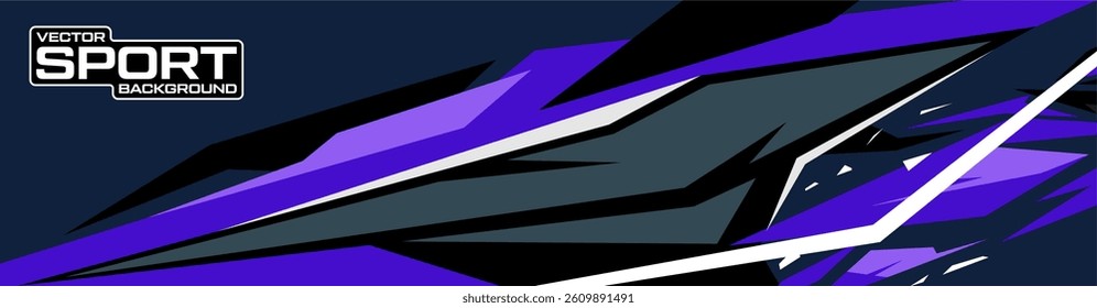 Car livery with geometric line shape, car wrap vector, Abstract line graphic design for wrapping vehicle