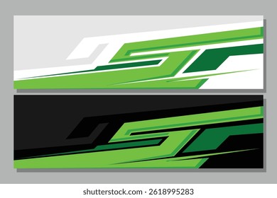 Car livery with geometric line shape, car wrap vector, Abstract line graphic design for wrapping vehicle EPS 10