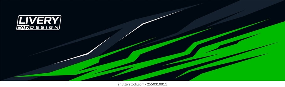 car livery with a geometric motif. Abstract sports background with exclusive colors, vector design for vehicle, banner, sport background.