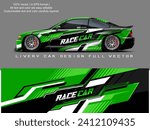 car livery graphic vector. abstract grunge background design for vehicle vinyl wrap and car branding