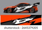 car livery graphic vector. abstract grunge background design for vehicle vinyl wrap and car branding