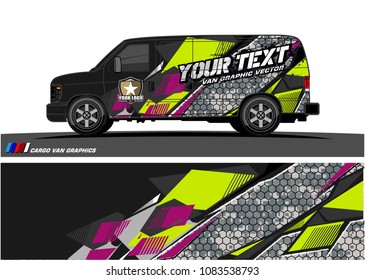 car livery Graphic vector. abstract racing shape design for vehicle vinyl wrap background 