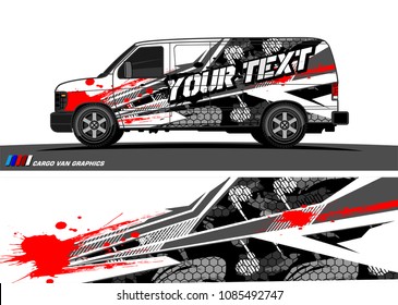 car livery Graphic vector. abstract racing shape design for vehicle vinyl wrap background