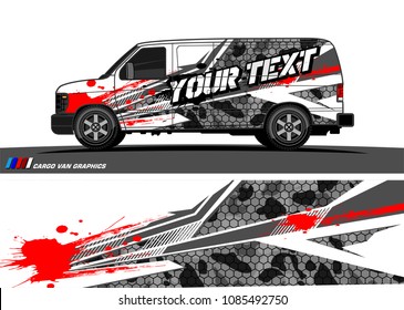 car livery Graphic vector. abstract racing shape design for vehicle vinyl wrap background