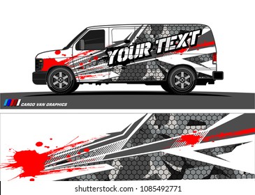 car livery Graphic vector. abstract racing shape design for vehicle vinyl wrap background