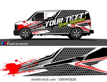 car livery Graphic vector. abstract racing shape design for vehicle vinyl wrap background