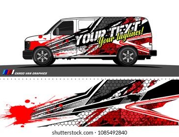 car livery Graphic vector. abstract racing shape design for vehicle vinyl wrap background