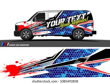 car livery Graphic vector. abstract racing shape design for vehicle vinyl wrap background