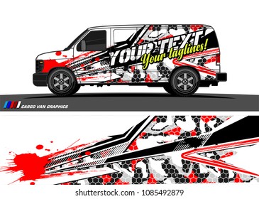 car livery Graphic vector. abstract racing shape design for vehicle vinyl wrap background