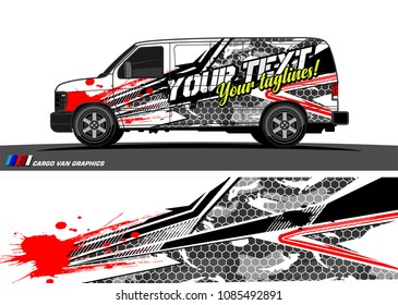 car livery Graphic vector. abstract racing shape design for vehicle vinyl wrap background
