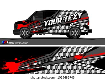 car livery Graphic vector. abstract racing shape design for vehicle vinyl wrap background