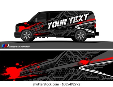car livery Graphic vector. abstract racing shape design for vehicle vinyl wrap background