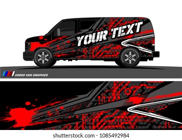 car livery Graphic vector. abstract racing shape design for vehicle vinyl wrap background