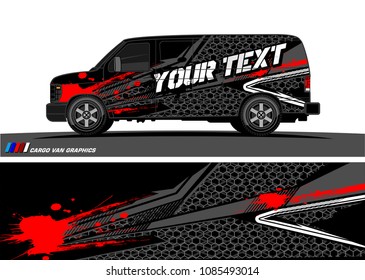 car livery Graphic vector. abstract racing shape design for vehicle vinyl wrap background