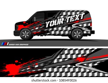 car livery Graphic vector. abstract racing shape design for vehicle vinyl wrap background