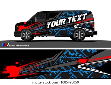 car livery Graphic vector. abstract racing shape design for vehicle vinyl wrap background