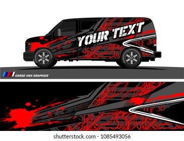 car livery Graphic vector. abstract racing shape design for vehicle vinyl wrap background