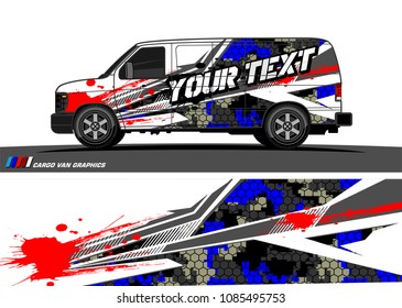 car livery Graphic vector. abstract racing shape design for vehicle vinyl wrap background 