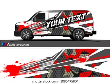 car livery Graphic vector. abstract racing shape design for vehicle vinyl wrap background 