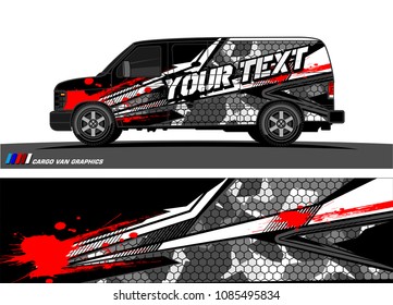 car livery Graphic vector. abstract racing shape design for vehicle vinyl wrap background 