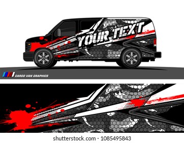 car livery Graphic vector. abstract racing shape design for vehicle vinyl wrap background 