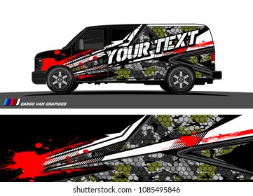 car livery Graphic vector. abstract racing shape design for vehicle vinyl wrap background 
