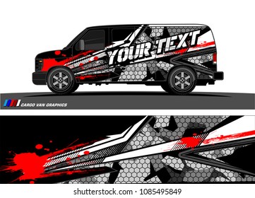 car livery Graphic vector. abstract racing shape design for vehicle vinyl wrap background 