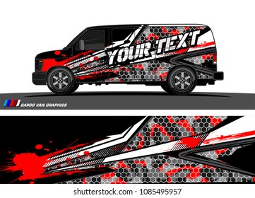 car livery Graphic vector. abstract racing shape design for vehicle vinyl wrap background 