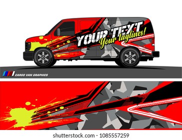 car livery Graphic vector. abstract racing shape design for vehicle vinyl wrap background 