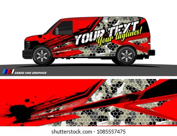 car livery Graphic vector. abstract racing shape design for vehicle vinyl wrap background 