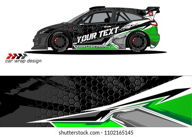 car livery Graphic vector. abstract racing shape design for vehicle vinyl wrap background 