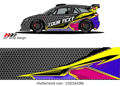 car livery Graphic vector. abstract racing shape design for vehicle vinyl wrap background 
