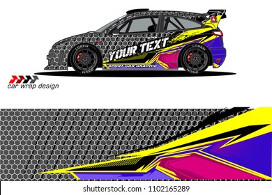 car livery Graphic vector. abstract racing shape design for vehicle vinyl wrap background 