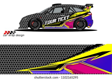 car livery Graphic vector. abstract racing shape design for vehicle vinyl wrap background 
