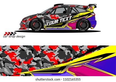 car livery Graphic vector. abstract racing shape design for vehicle vinyl wrap background 
