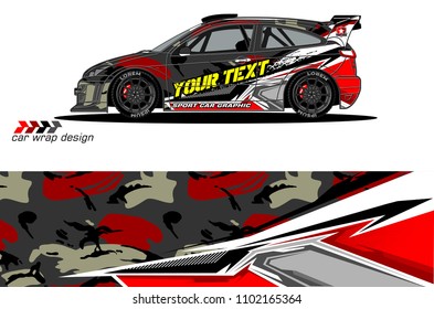 car livery Graphic vector. abstract racing shape design for vehicle vinyl wrap background 