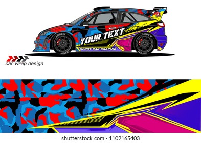 car livery Graphic vector. abstract racing shape design for vehicle vinyl wrap background 