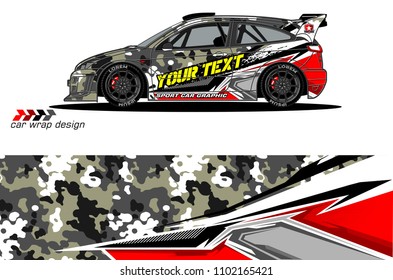 car livery Graphic vector. abstract racing shape design for vehicle vinyl wrap background 