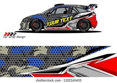 car livery Graphic vector. abstract racing shape design for vehicle vinyl wrap background 