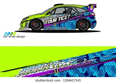car livery Graphic vector. abstract racing shape design for vehicle vinyl wrap background 