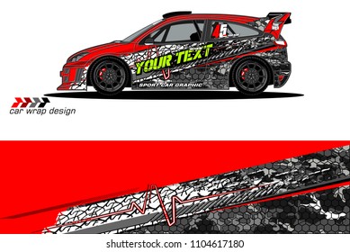 car livery Graphic vector. abstract racing shape design for vehicle vinyl wrap background 