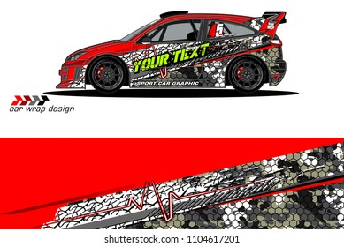 car livery Graphic vector. abstract racing shape design for vehicle vinyl wrap background 
