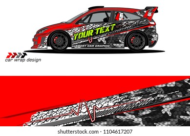 car livery Graphic vector. abstract racing shape design for vehicle vinyl wrap background 